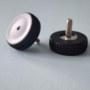 China Knurled Flat Head Thumb Screw Mill steel PA66 Hand Tighten / Hand Spin Screw factory
