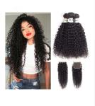 Double Weft Kinky Curly Cambodian Virgin Hair / 100 Remy Human Hair Extensions