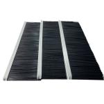 Flexible Nylon Wood Back Industrial Door Brush Seal Strip For Door Cleaning