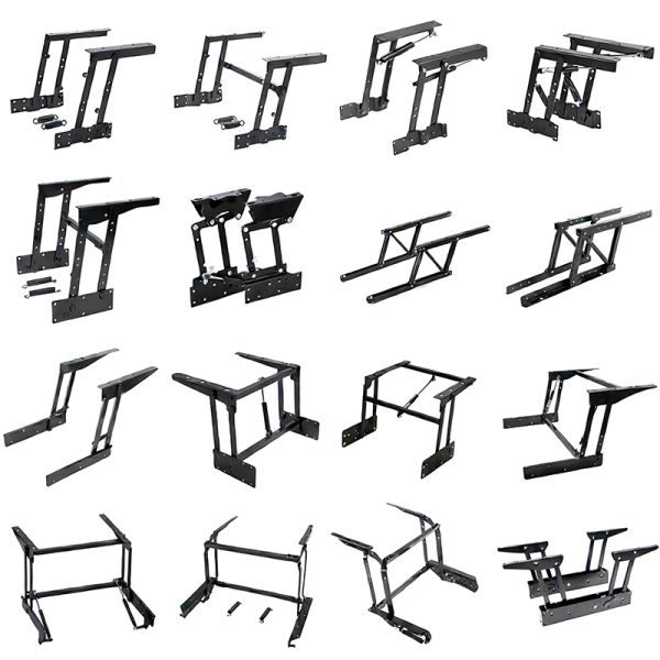 Multifunctional Coffee Table Lifter Foldable with Damping Hardware Lifting Bracket for Small Space Storage Side Table