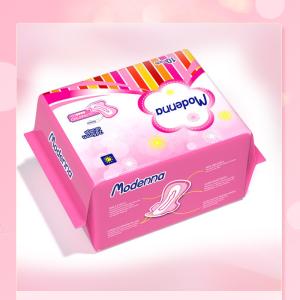 China Breathable Women Sanitary Napkin Soft 100% Organic Cotton Sanitary Pads 285mm factory