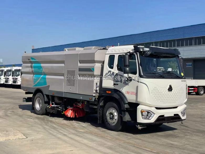 Energy type Pure Electric 16-Ton Multi-Functional Road Cleaning Sweeping Truck Your One-Stop Road Maintenance Solution