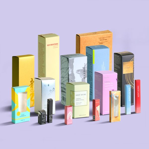 Custom Printed Cosmetic Packaging Box White Cardboard