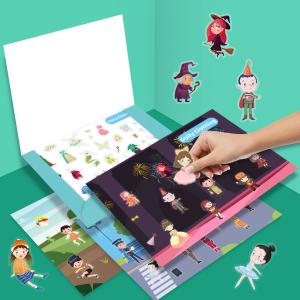 China 100PCS Reusable Sticker Book About Fairy Characters Daily Clothing Festivals factory