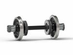 45 Steel Single Flanged Rail Wheels , Railroad Steel Wheels For 900mm Gauge ODM