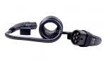electric car chargers 16A 480V 3 phase 11kW spiral cables IEC 62196 type 2 to