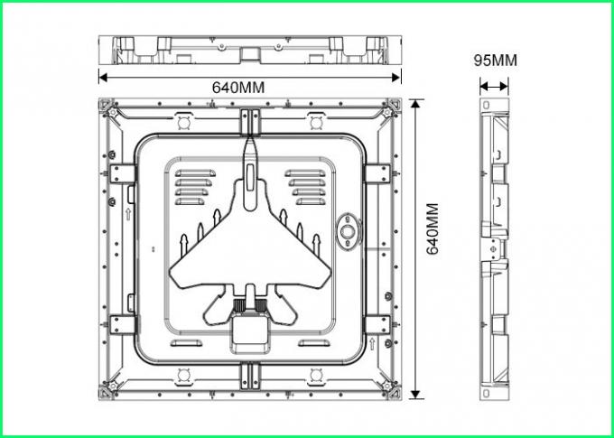 Large Indoor Rental Led Screen Display , P2.5 LED Video Screen Rental High Refresh