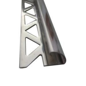 China 20mm 12mm Ceramic 304 Stainless Steel Tile Trim Finished Decorative Wall Corner factory