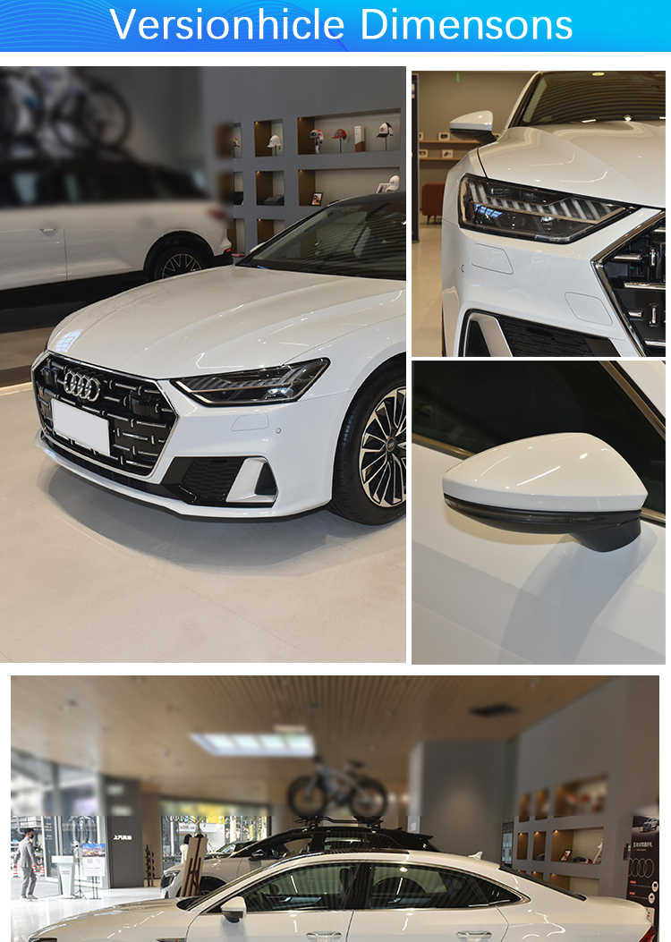 Auto Gasoline SUV Sedan AU-DI A7L 3.0T 340HP V6 Petrol Car with Multi-link Front Suspension and Electric Steering System
