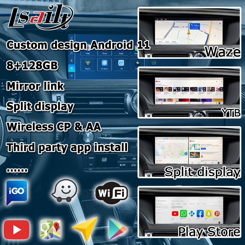 Lexus GS450h GS350 GS200t GS300h GSF android carplay video interface 8+128GB Qualcomm base