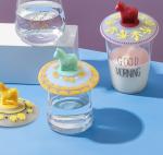Cartoon Customizable Leak Proof Silicone Tea Cup Lid Odorless And Non-Toxic