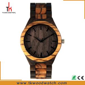 China Hot selling oem japan movement Fashion design mens all wood china watch factory