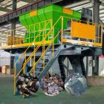 2 Shaft Metal Scrap Shredder Hydraulic Car Motor Engine Block Shredder