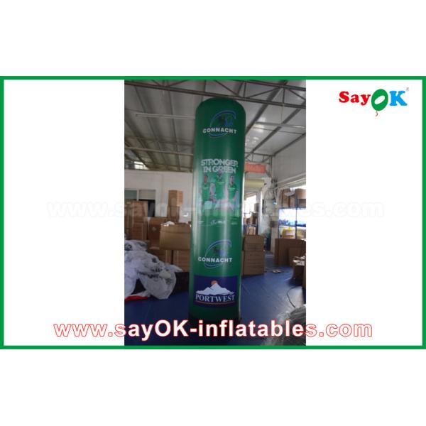 China Customized Inflatable LED Pillar With Full Printing , Inflatable Advertising Tube factory