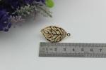 Handmade DIY alloy gold leaves diamond ball pendant bracelet necklace for bag/