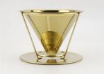Food Grade Pour Over Coffee Filter Drip Cone Stainless Steel Custom Logo