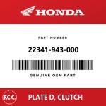 OEM Motorcycle Steel Clutch Iron Plate For Honda CT110, 22341-943-000