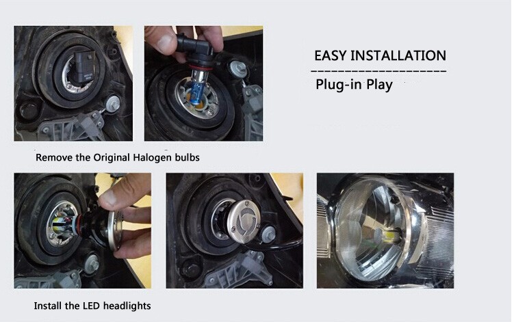 Auto H1 LED Car Headlight Bulbs 40W 4000LM CE IP68 High Power 6000K- 6500K