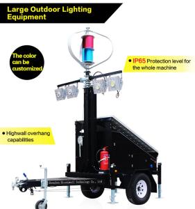 China Wind and Solar Hybrid Energy Surveillance Lighting Mobile Trailer factory