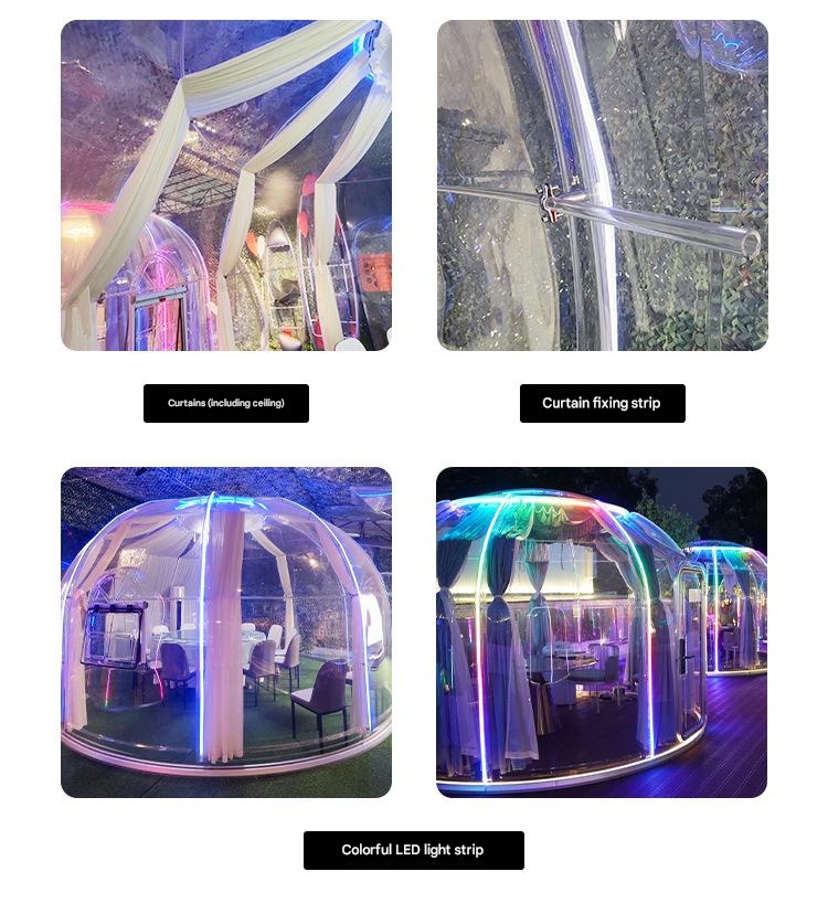 Hotel Bubble House Clear Star Tent for Children and Adults on Outdoor Adventure