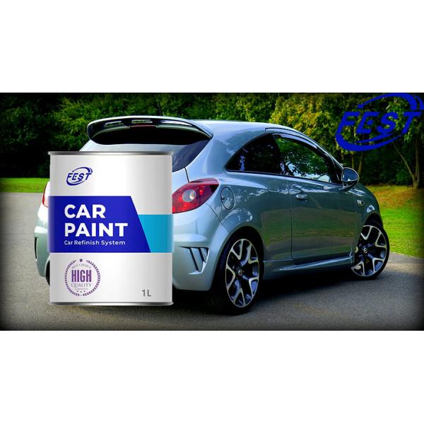 Automotive Body Coating Car Paint 1K Silver Solid Color Metallic PU Topcoat