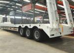 Strength Multi Flat Truck Low Flat/ Low Bed Semi-Trailer 70--100 Tons For Self