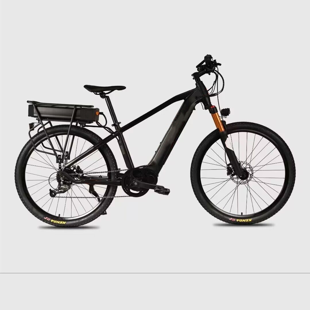 9 Speed Mid Drive Mountain E Bike 250W 27.5 Inch 48V 11AH 31AH Optional