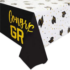China PEVA Gravure Printing Graduation Party Tablecloth Oilproof Rectangle factory