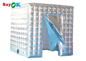 China Advertising Air Wall Inflable Photo Booth Remote Control White Color factory