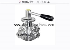 Sanitary DN20 No Retention 1/2 3 Way Ball Valve
