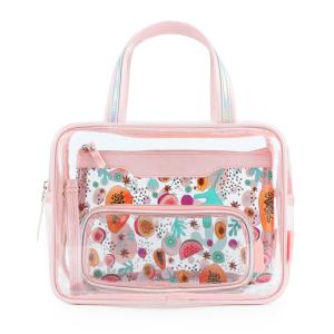 China Wholesale PVC Transparent Makeup Bag Set 3 Pieces Organizer for Travel factory
