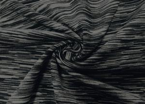 China 92% Micro Polyester Fabric Stretchy Weft Knitting For Yoga Clothes Heather Charcoal factory