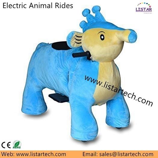 Walking Animal Rides Coin Operated, Plush Motorized Animals Battery Motorized