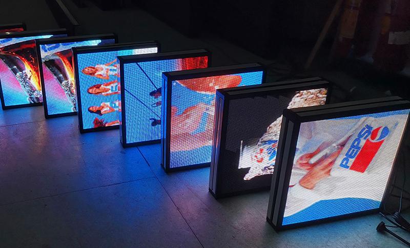 led logo display P3 Double-sided Square Led Lightbox Outdoor Led Light Box Display