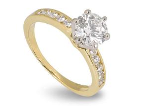 China 11pcs White Gold 0.1 Carat Diamond Ring , 3.21g 14k solid gold ring womens RD3.0MM factory