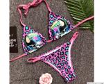 Swimwear button 2018 Sexy Bikinis women swimsuit brazilian woman Bandeau Push up