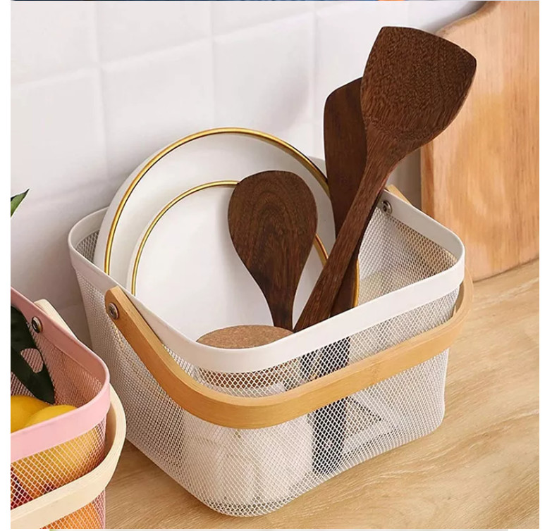Steel Organizer Iso Wire Mesh Basket Plain Weave