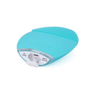China Electric Sonic Silicone Facial Cleansing Brush Waterproof Blue Color Custom factory