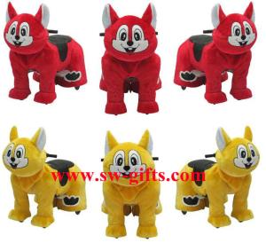 China Walking animal electric plush battery toy to ride ride on horse High Quality factory