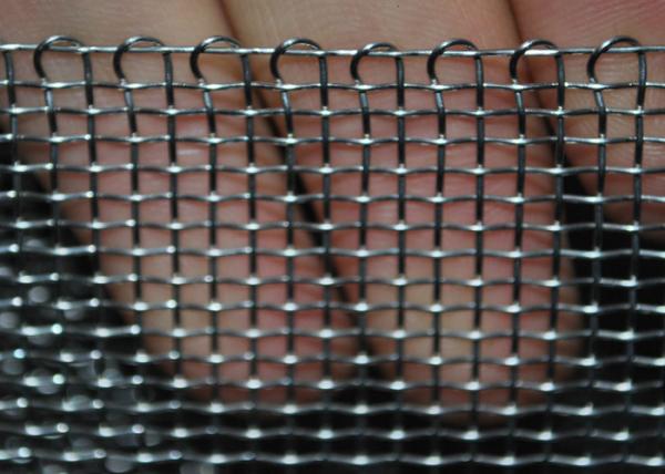 Heavy Duty Stainless Steel Wire Mesh Woven Crimped For Filtration , Stable