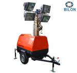 Trailer Type IP65 7m Mobile Lighting Tower For Outdoor Oversized Fuel Tank