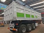 20-80tons Tipping Trailer Semi Truck with Hydraulic Self Discharge and HYVA