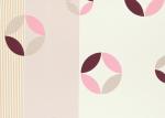 Pink And Beige Removable PVC Wallpaper , Modern Wallpaper For Bedrooms