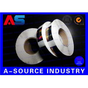 China Glossy Holographic Laser Custom Adhesive Label Decals Tags For Vial Injection Peptide on sale