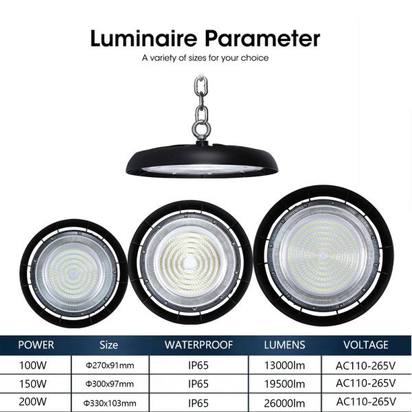 IP66 Isolated Warehouse Explosion Proof Ufo Led High Bay Light 50w 100w 150w