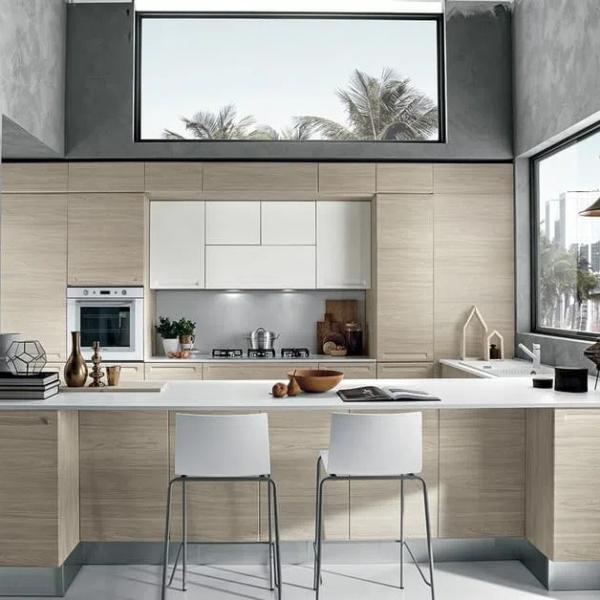2024 New Custom Kitchen Cabinets Modular Kitchen Furniture Solid Wood Kitchen