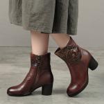 S188 Manufacturers hand-painted three-dimensional flower leather autumn and