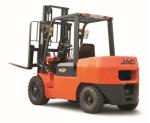 High Efficiency Counterbalance Forklift Truck 4 Ton Capacity 3m - 6m Lift Height