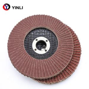 China 120 grit 150x22mm Aluminum Flap Disc T27 For Metal polishing factory