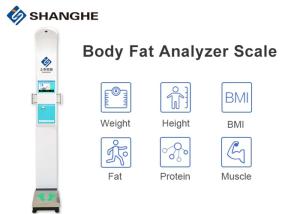 China Eletronic Balance Body Composition Analyzer Machine , White Medical Body Composition Analyzer factory